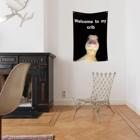 My Crib Flag high-definition printing with vivid colors for realism.