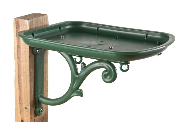 My Favorite Chicken Outdoors Bird Feeder Tray attracts finches and cardinals in the yard.