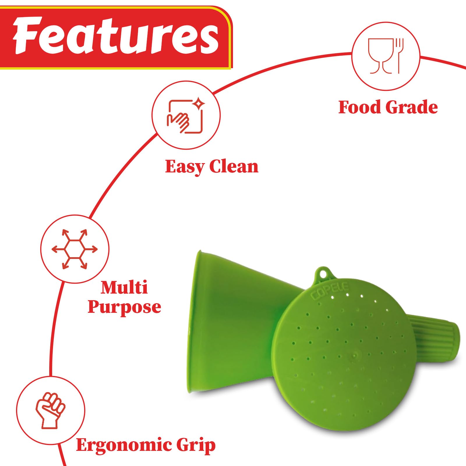 My Favorite Chicken powder duster puff attached for effortless powder distribution.