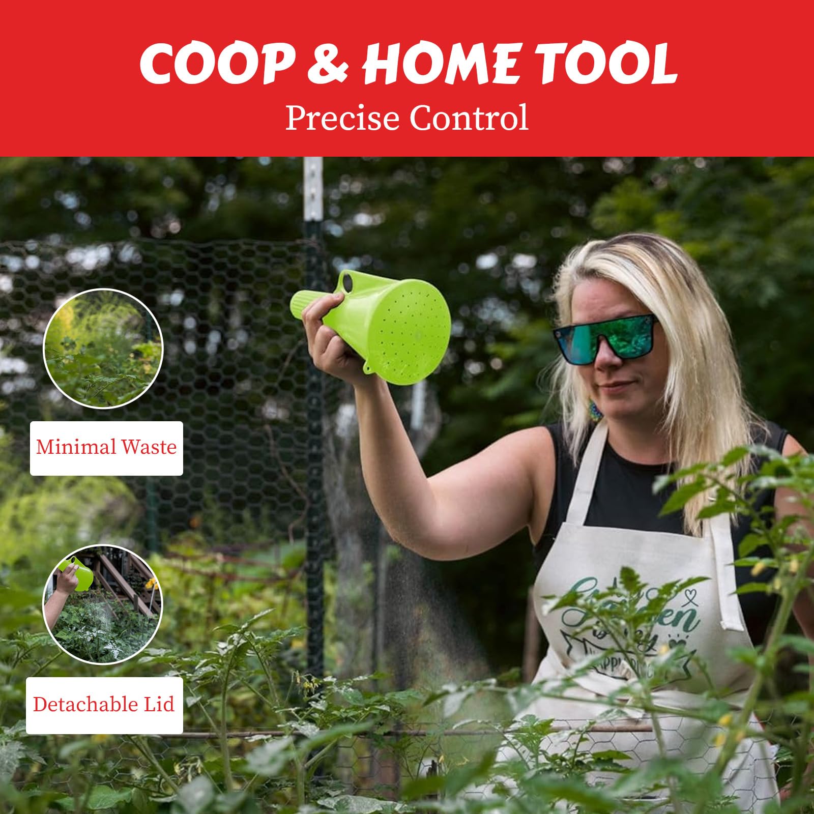My Favorite Chicken powder duster weatherproof body suitable for backyard use.