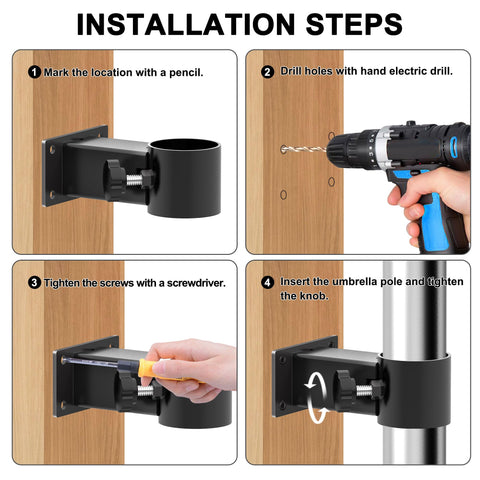 MY RUSTIC includes hardware for fast, tool-free installation