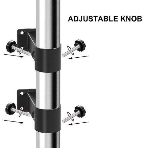MY RUSTIC top clamp for railing provides secure umbrella support