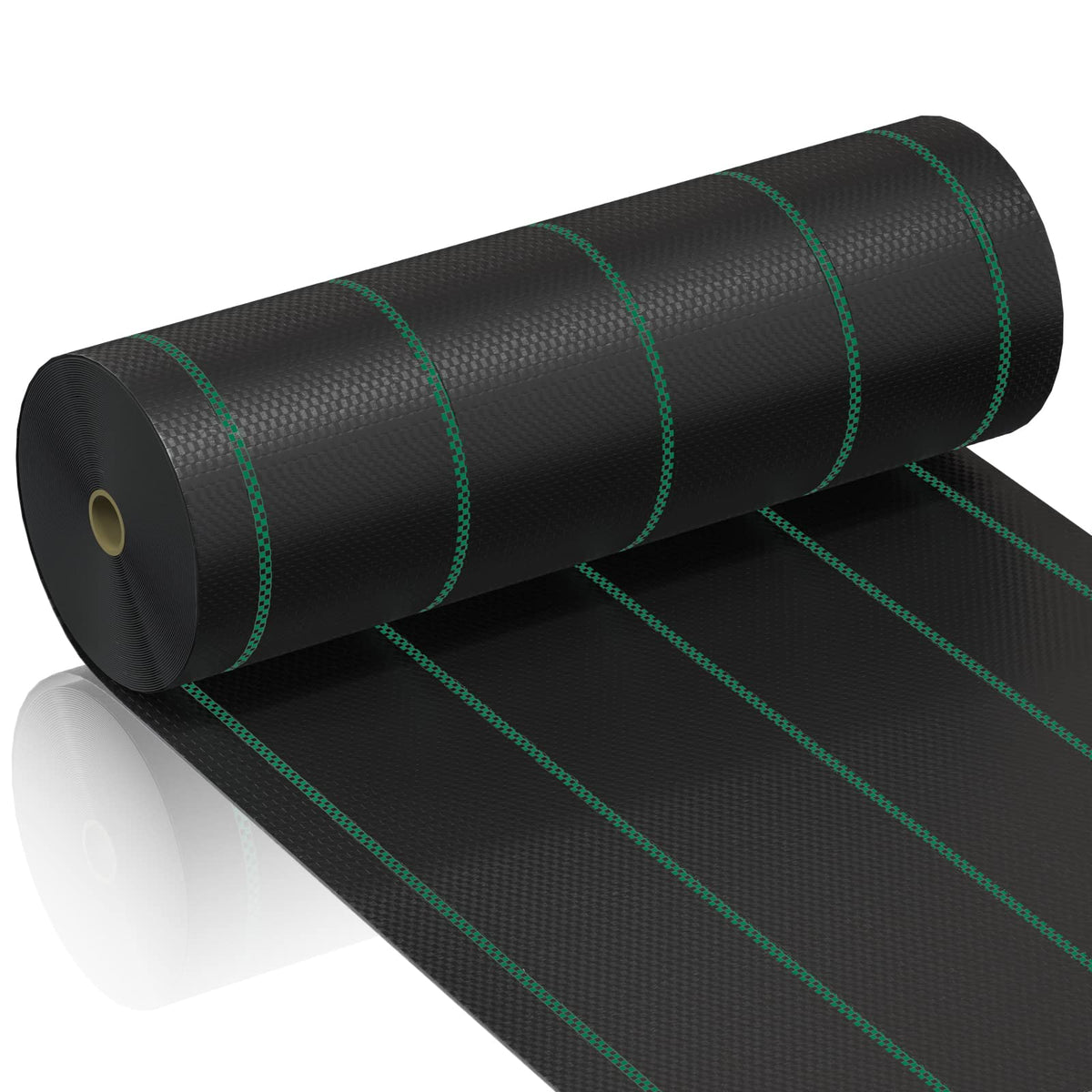 Mychoiii weed barrier roll, 6ft wide, quick coverage for large garden beds.