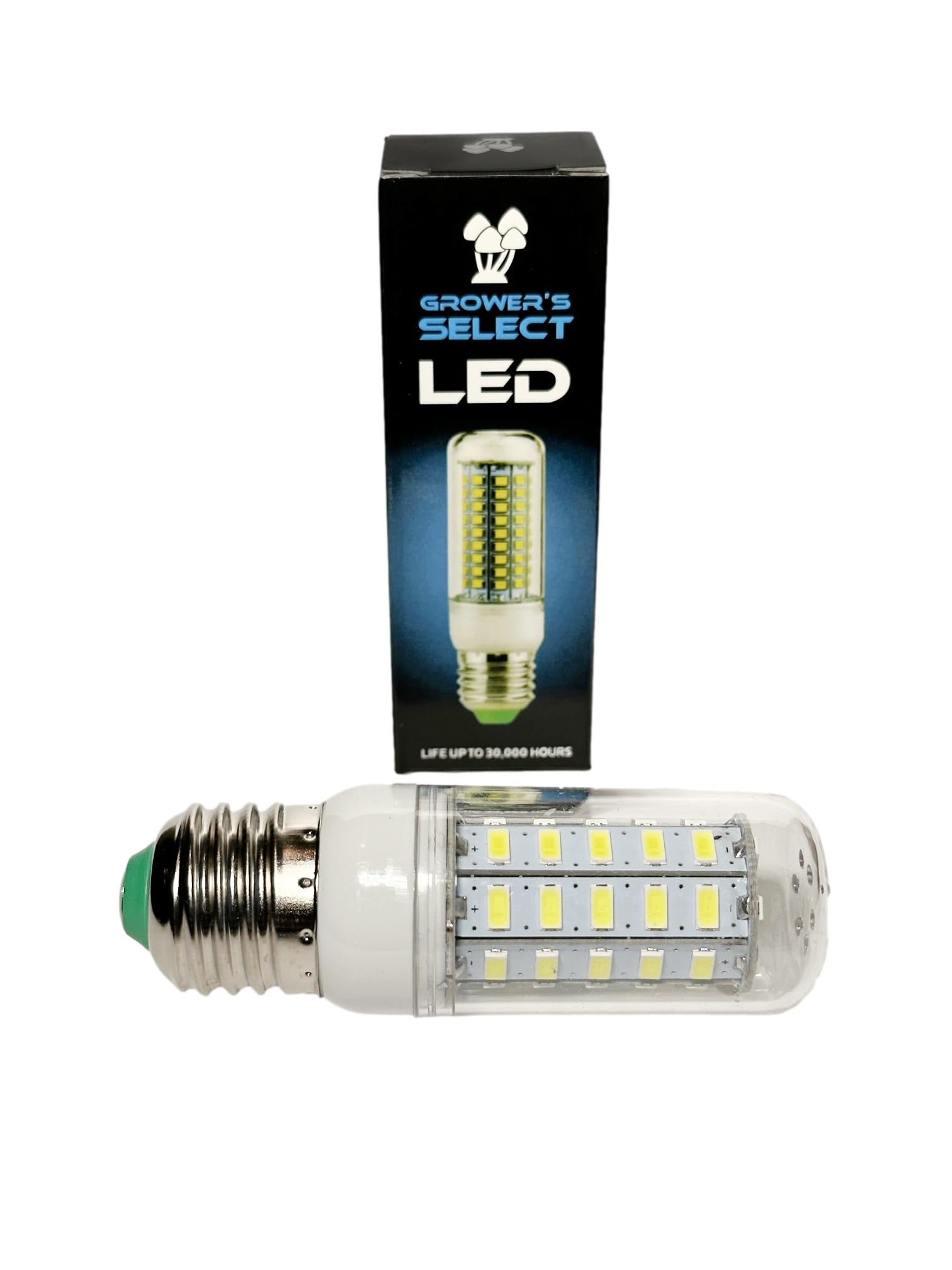 Myco Labs Grower's Select E26 LED Light with 5000K spectrum for natural daylight cycles
