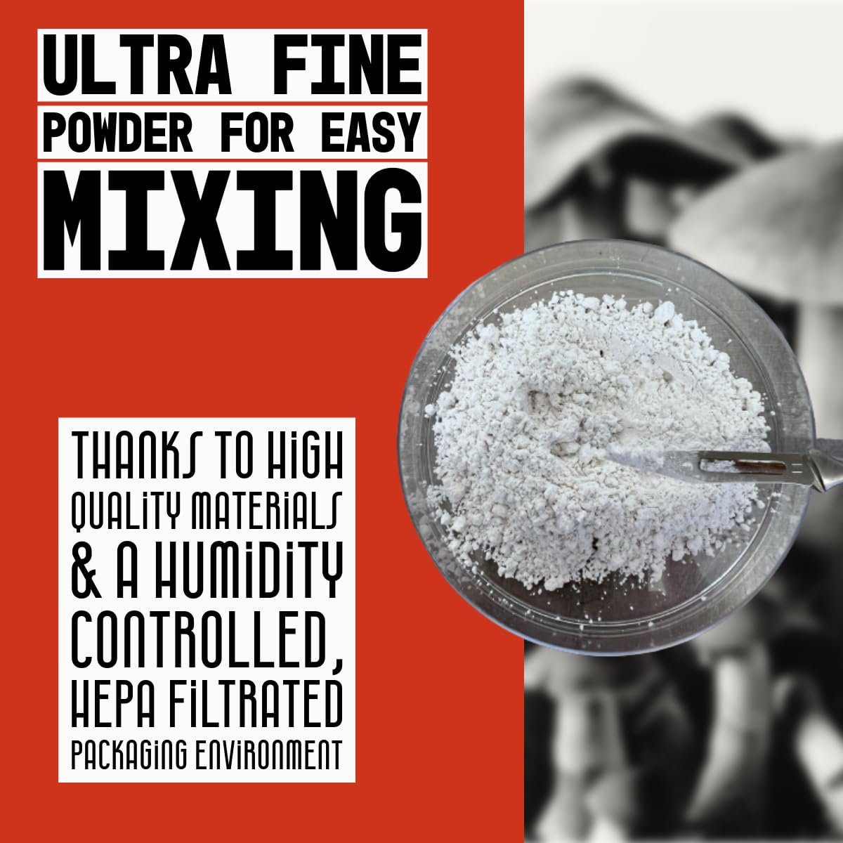 Mycology Basics gypsum powder can be used as a brewing additive or tofu thickener.