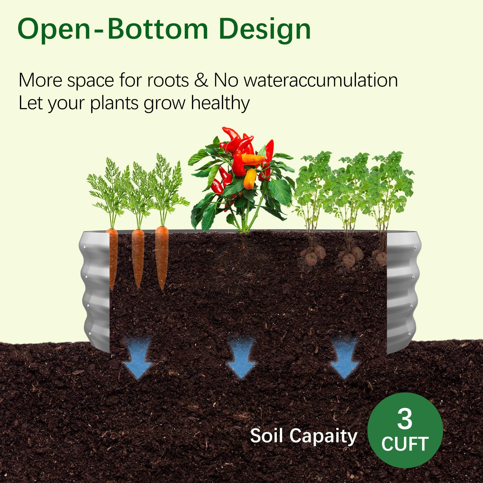 Mycovire garden bed tool-free assembly with wing nuts for quick setup.