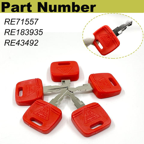 Key inserted into a John Deere ignition showing fit and reliability.