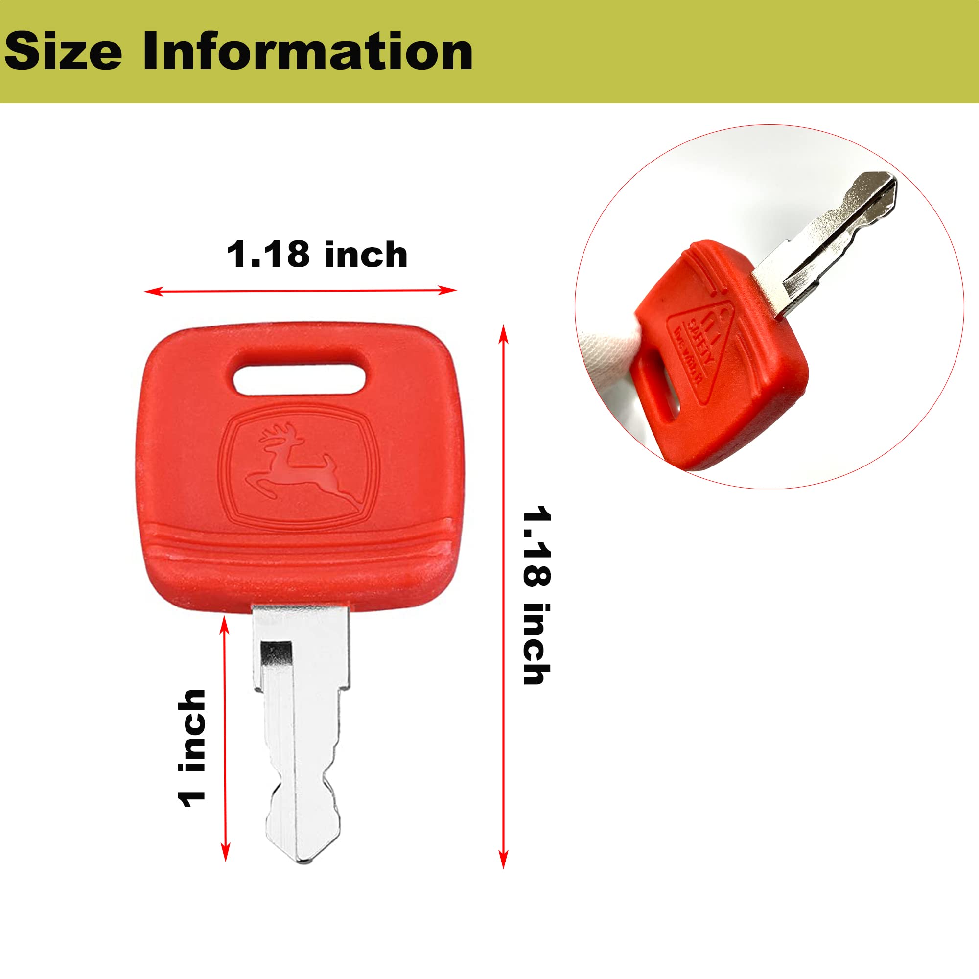 Packaging display of Mydugia JD ignition key set.