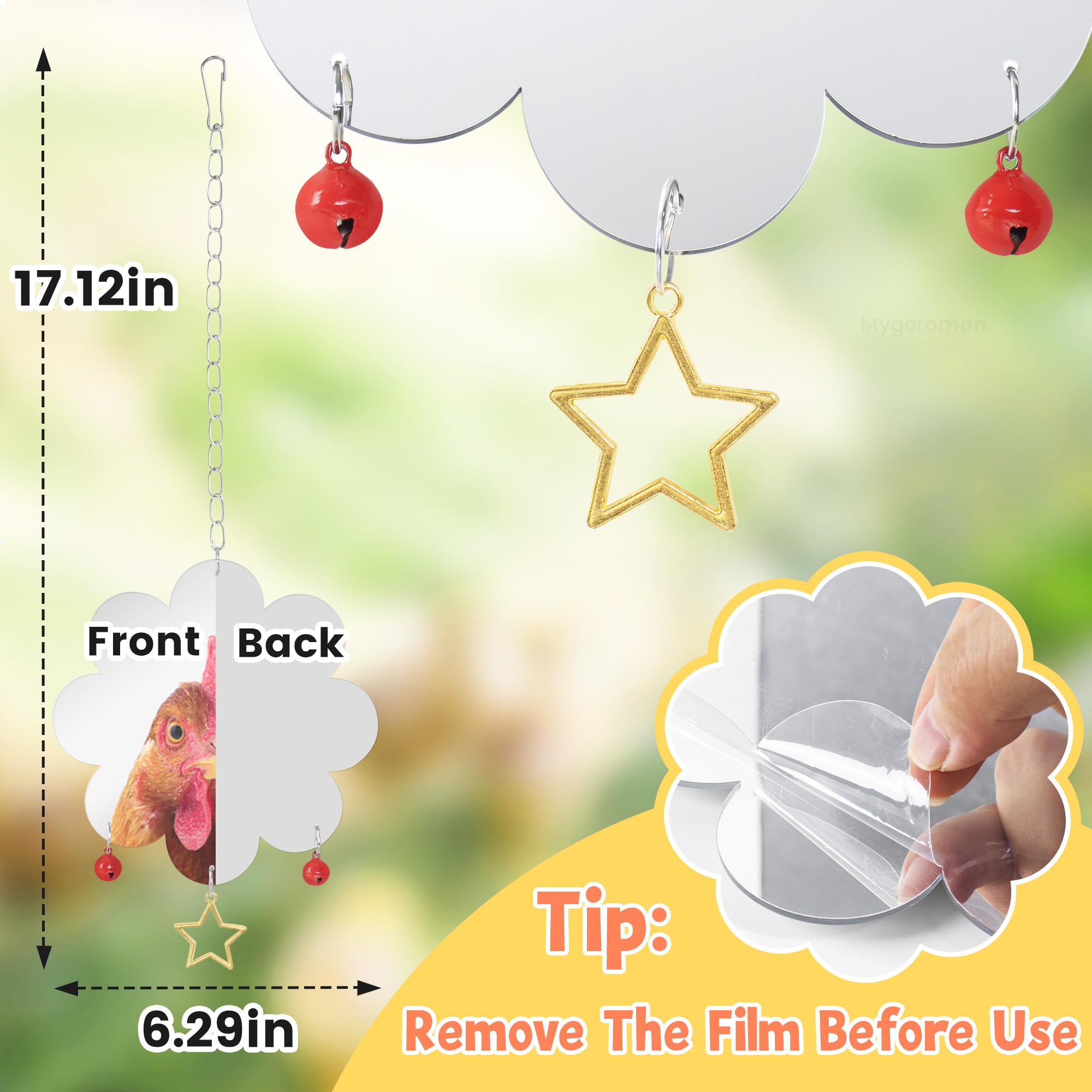 Mygeromon coop accessory engages hens and chicks during playtime.