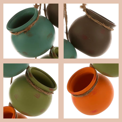 Indoor-friendly hanging planter for walls or ceilings