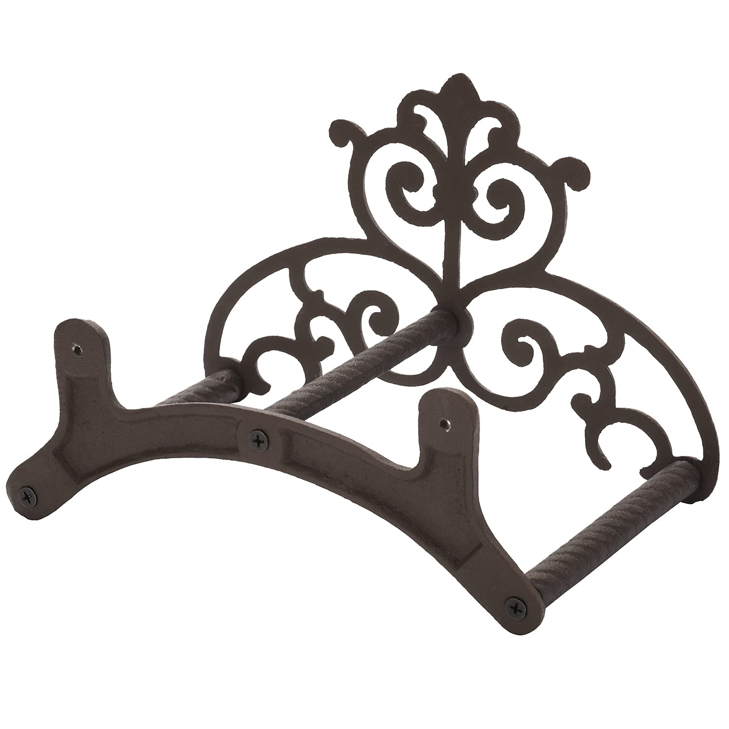 MyGift hose holder includes screws for easy mounting.