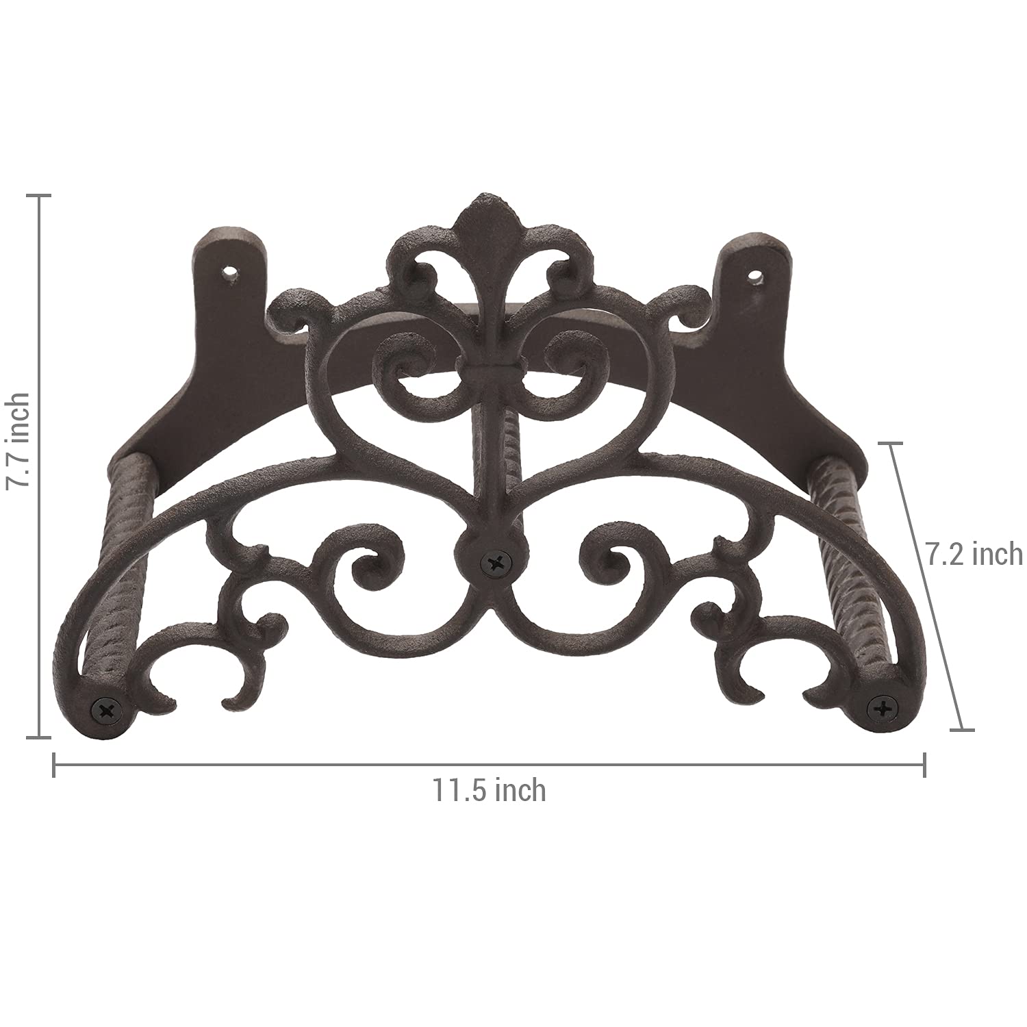 MyGift wall-mounted hose hanger on brick or siding for quick access.