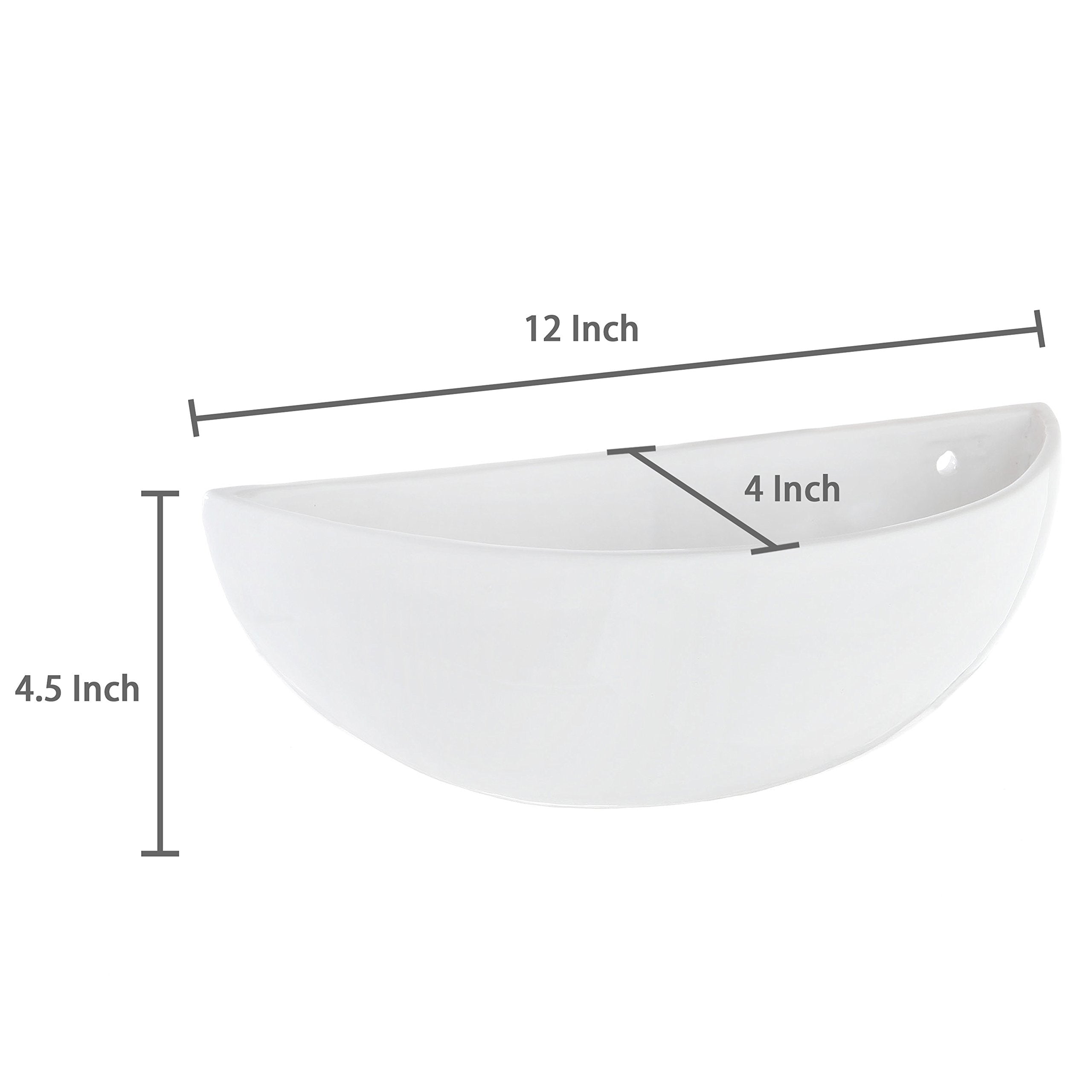 Includes two wall mounting holes for easy, secure installation.