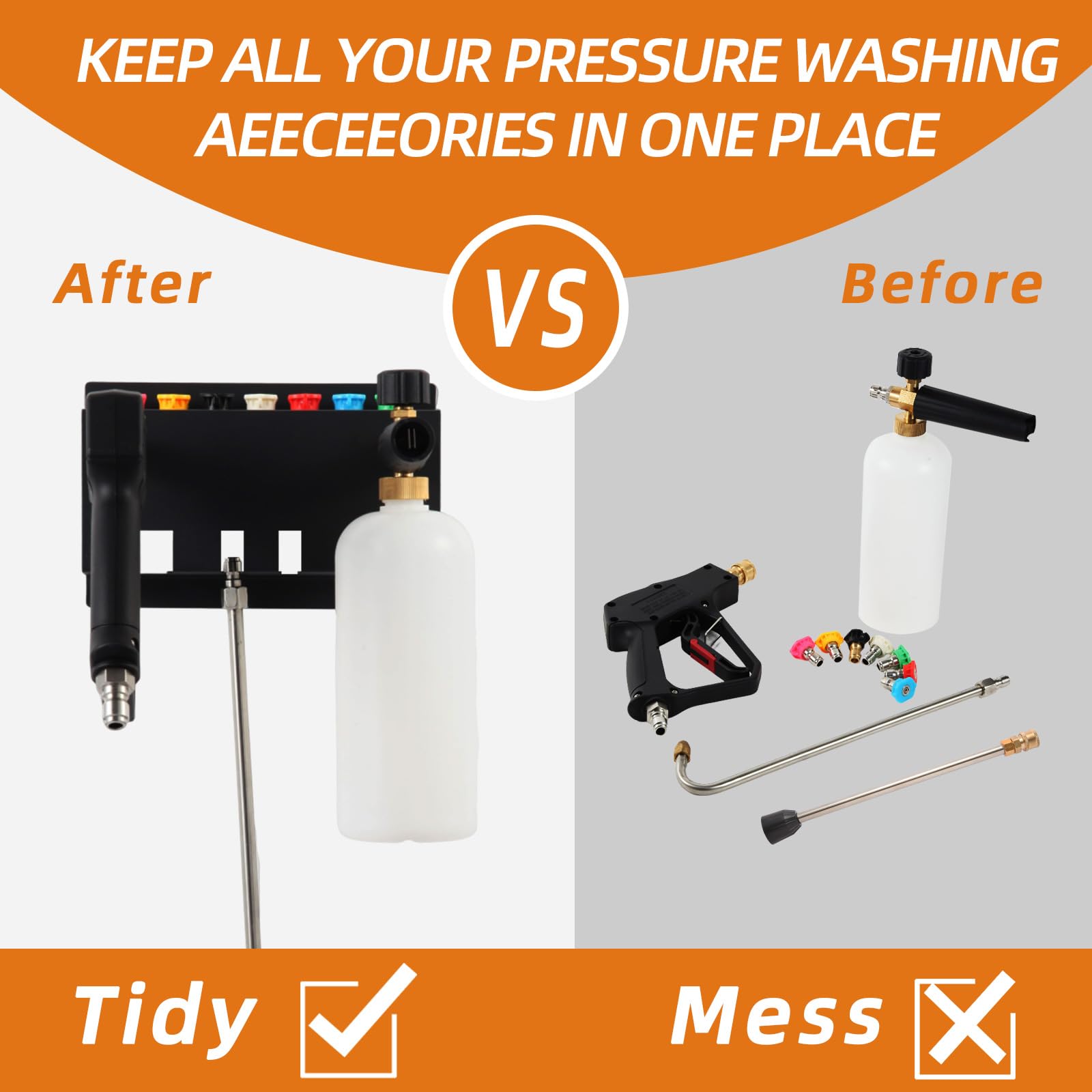 MYHLPER durable metal construction withstands rugged cleaning sessions.