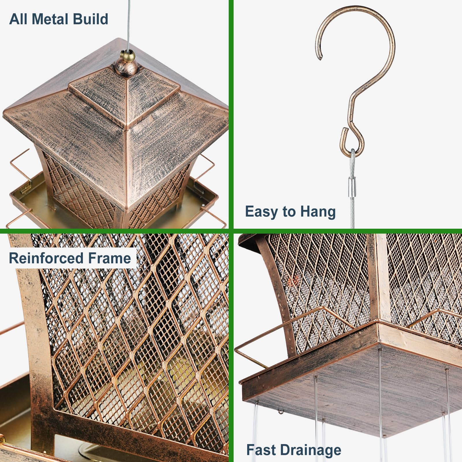 MYITYARD bird feeder benefits from wide-mouth opening for quick cleaning