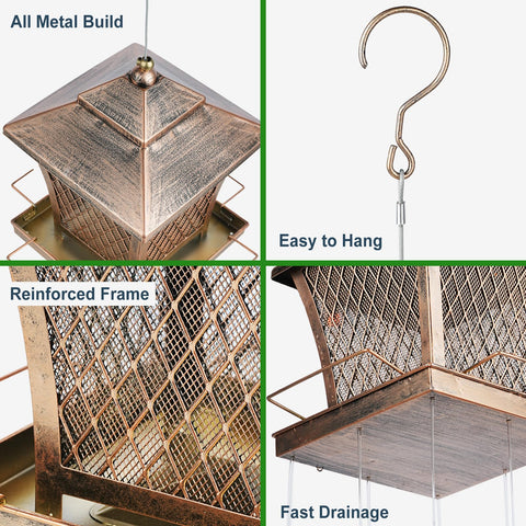MYITYARD bird feeder benefits from wide-mouth opening for quick cleaning