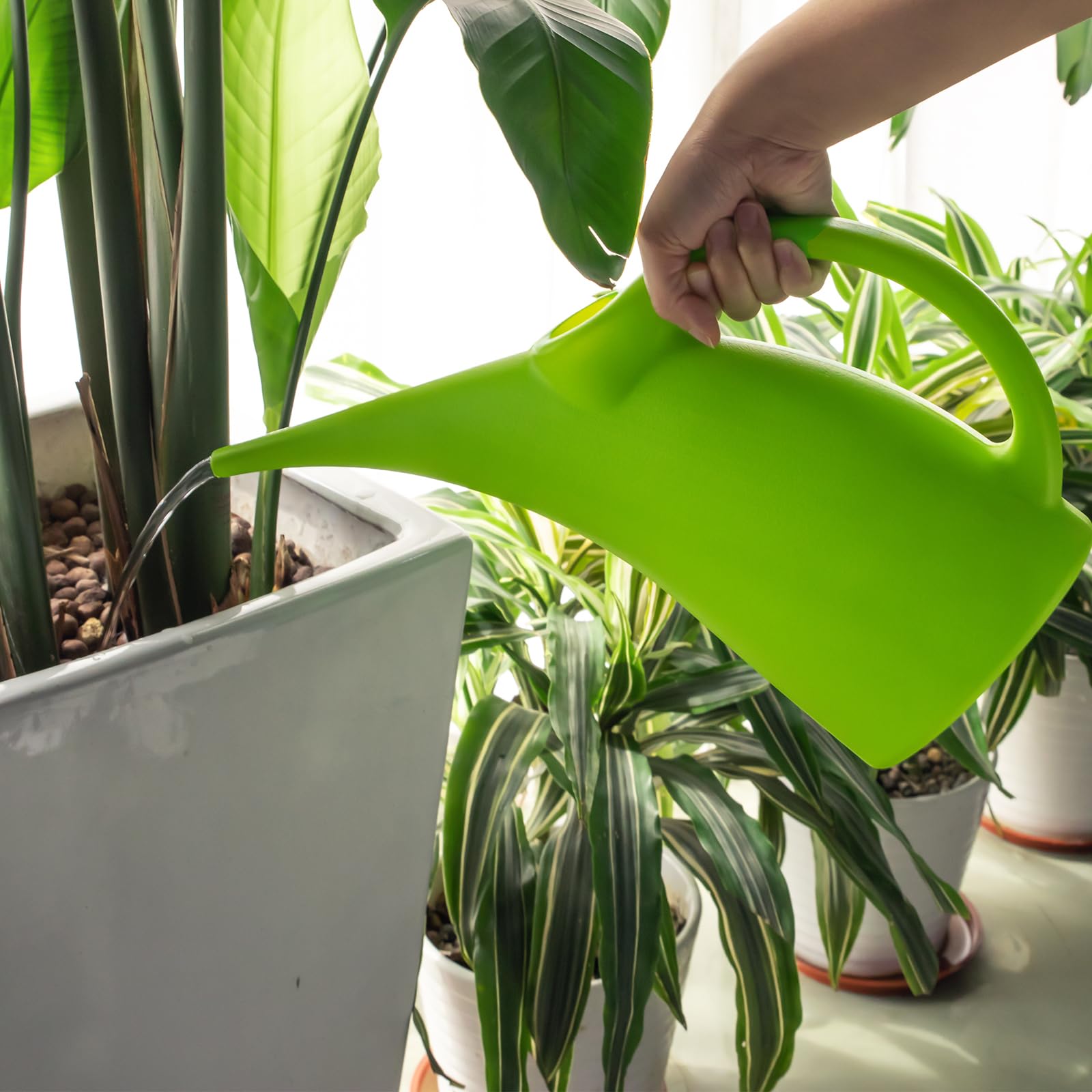 MyLifeUNIT detachable shower head allows switching watering modes easily.