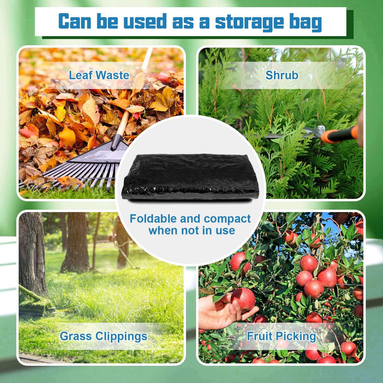 MyLifeUNIT versatile yard bag for garden tools, laundry, or camping gear.