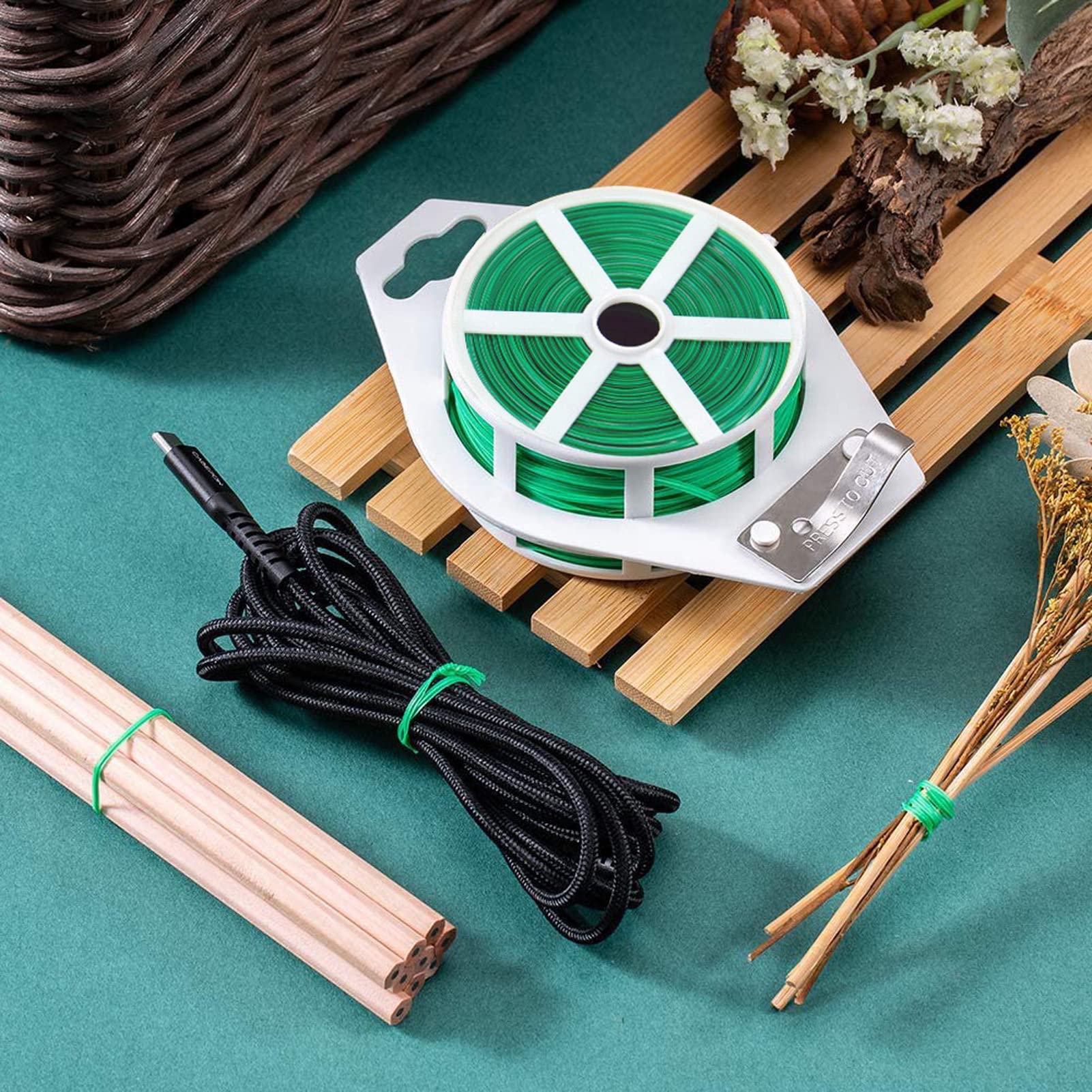 MYLTW garden ties help vines and shrubs stay neatly organized.