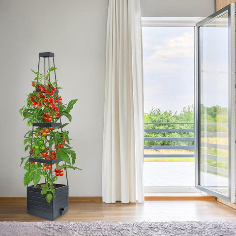 MYMULIKE close-up shows sturdy frame for long-lasting gardening