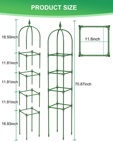 MYMULIKE decorative design adds elegance while guiding climbing plants along walls.
