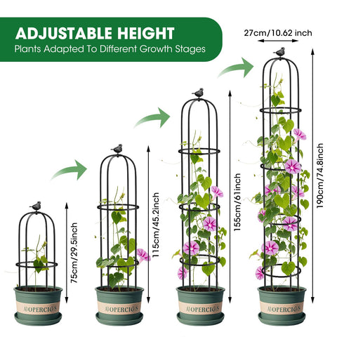 MYMULIKE easy install trellis shown in tool-free setup