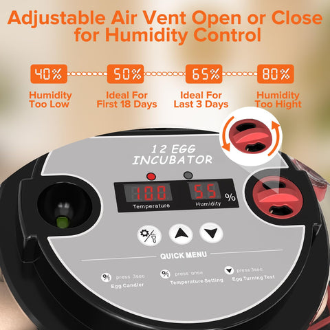 MYMULIKE HatchPro 12 360-degree airflow ensures even climate for reliable hatch.