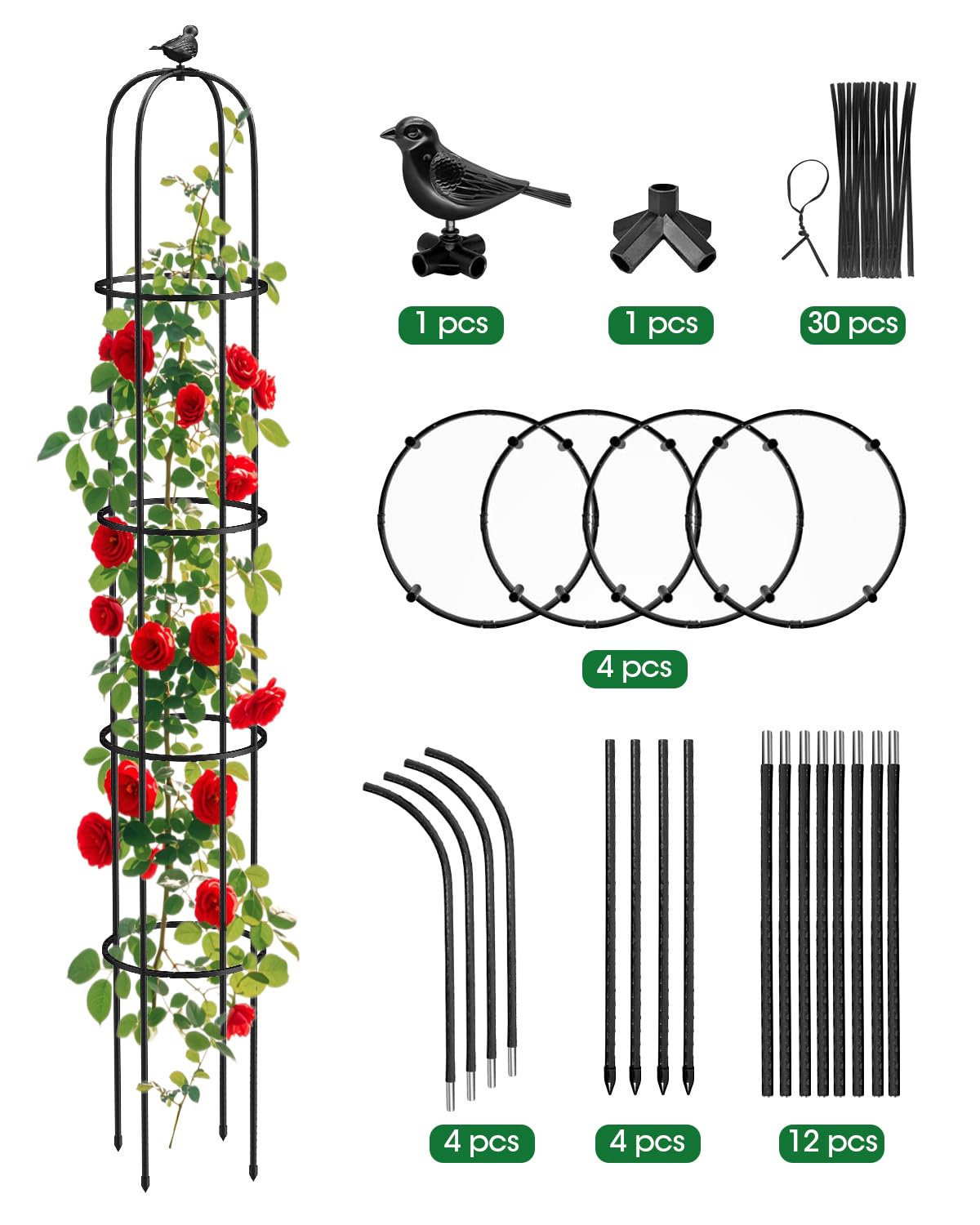 MYMULIKE versatile indoors or outdoors trellis in garden or pot