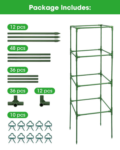 MYMULIKE multi-plant suitable design fits tomatoes, peppers, beans, and more.