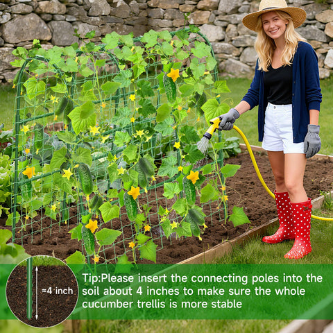MYMULIKE outdoor garden trellis suits vegetables and flowers alike.