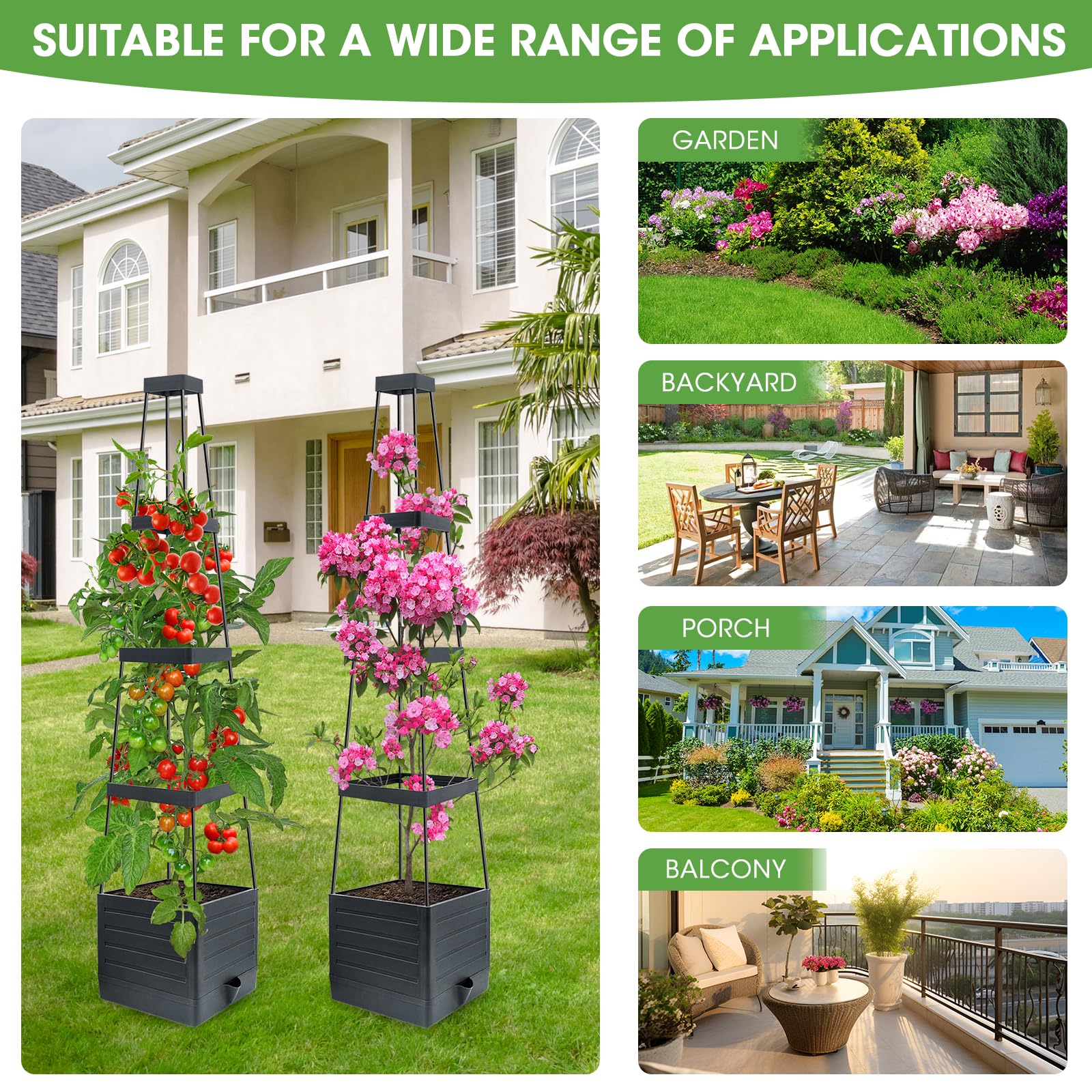 MYMULIKE premium PP material for fade-resistant, long-lasting outdoor use.