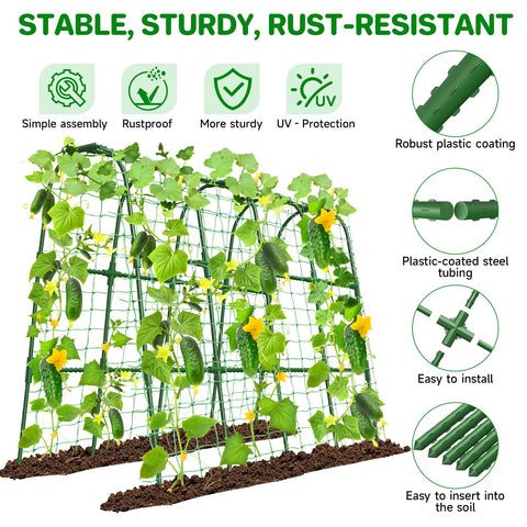 MYMULIKE rustproof outdoor trellis resists rain and sun to protect vines