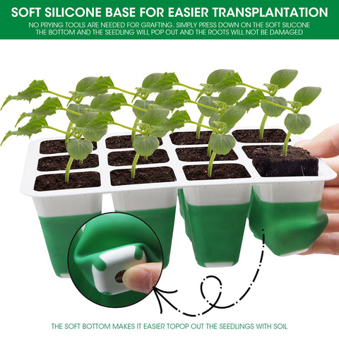 MYMULIKE Silicone-bottom tray drains excess moisture for healthy root development
