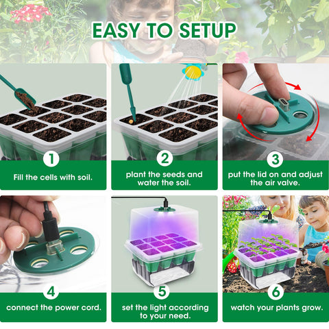 MYMULIKE Three-light modes support versatile indoor seedling care