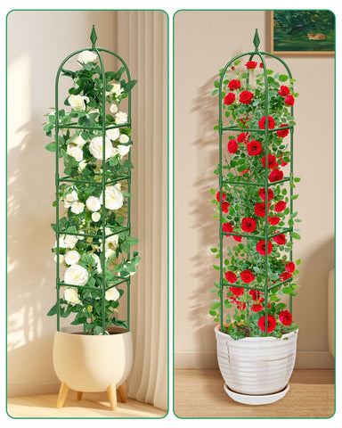 MYMULIKE two-pack trellis provides versatile support for multiple plants.
