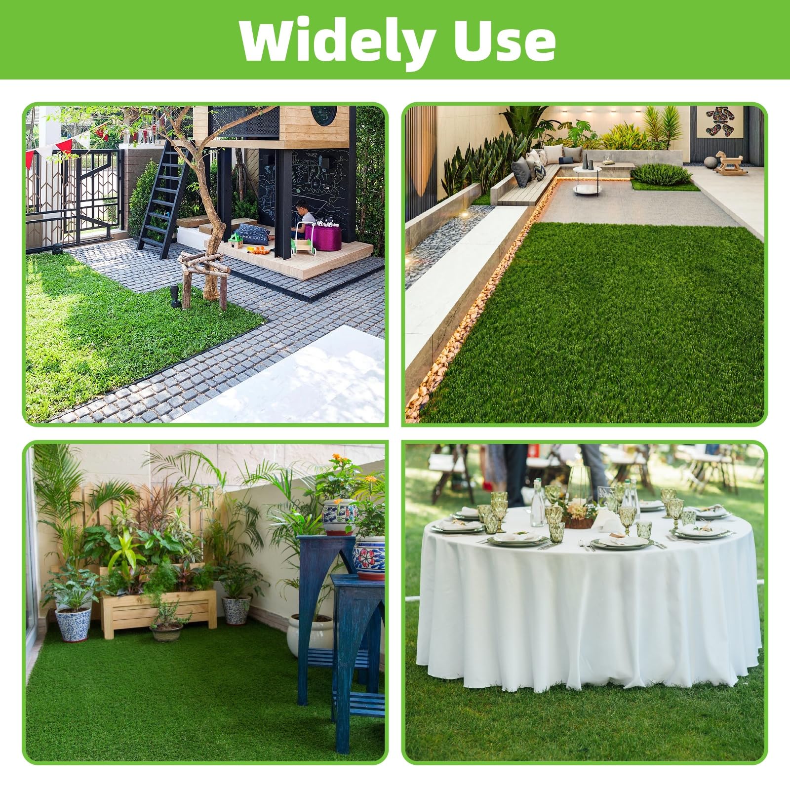 MYOYAY weather resistant turf staying vibrant in sun and rain