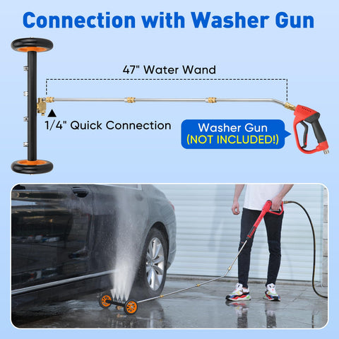 MYPIN four-nozzle design increases water flow for faster coverage.