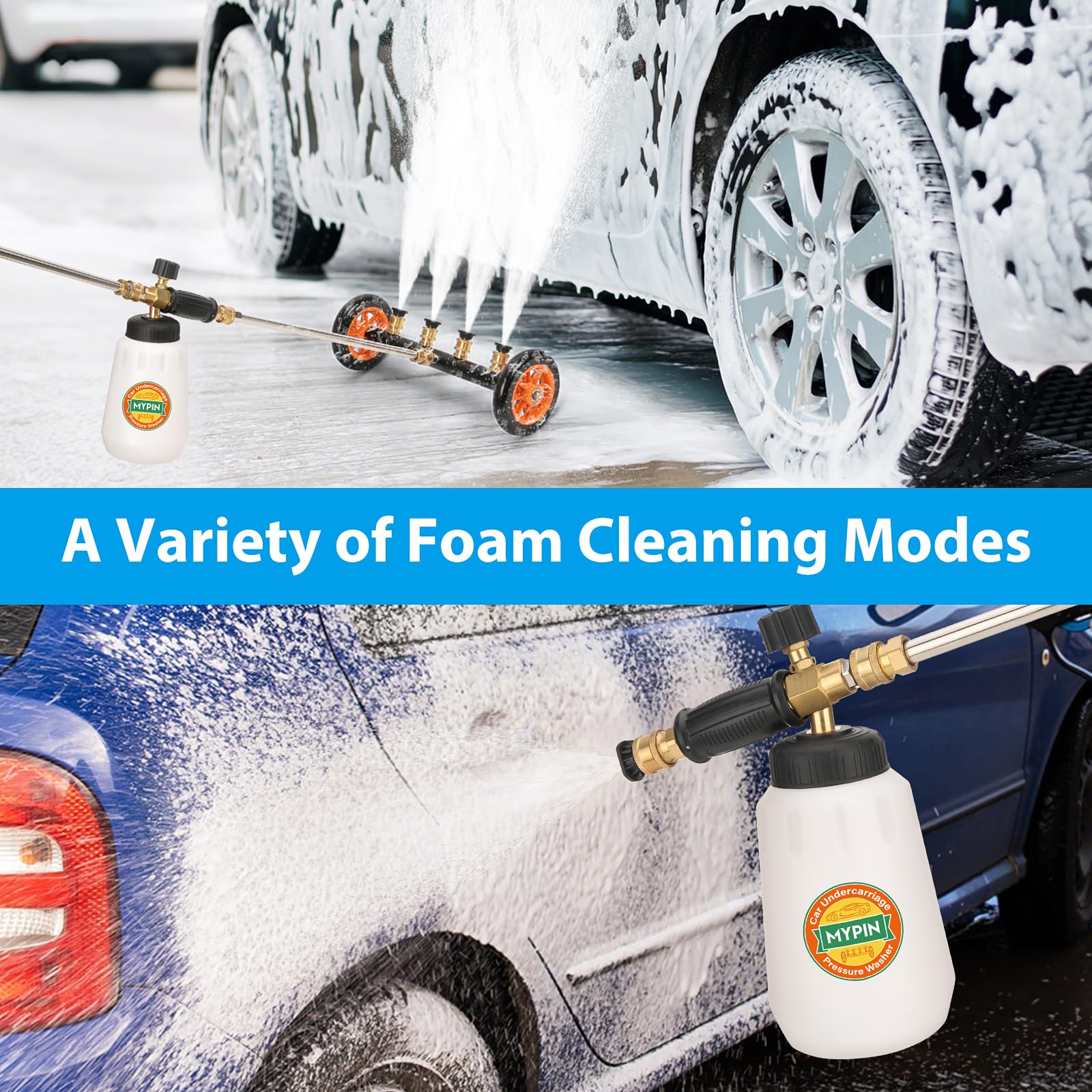 MYPIN movable wheels allow smooth cleaning movement
