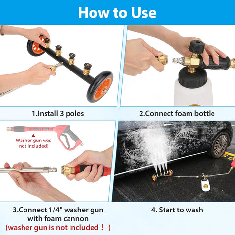 MYPIN 1/4-inch quick-connector attachment for fast setup