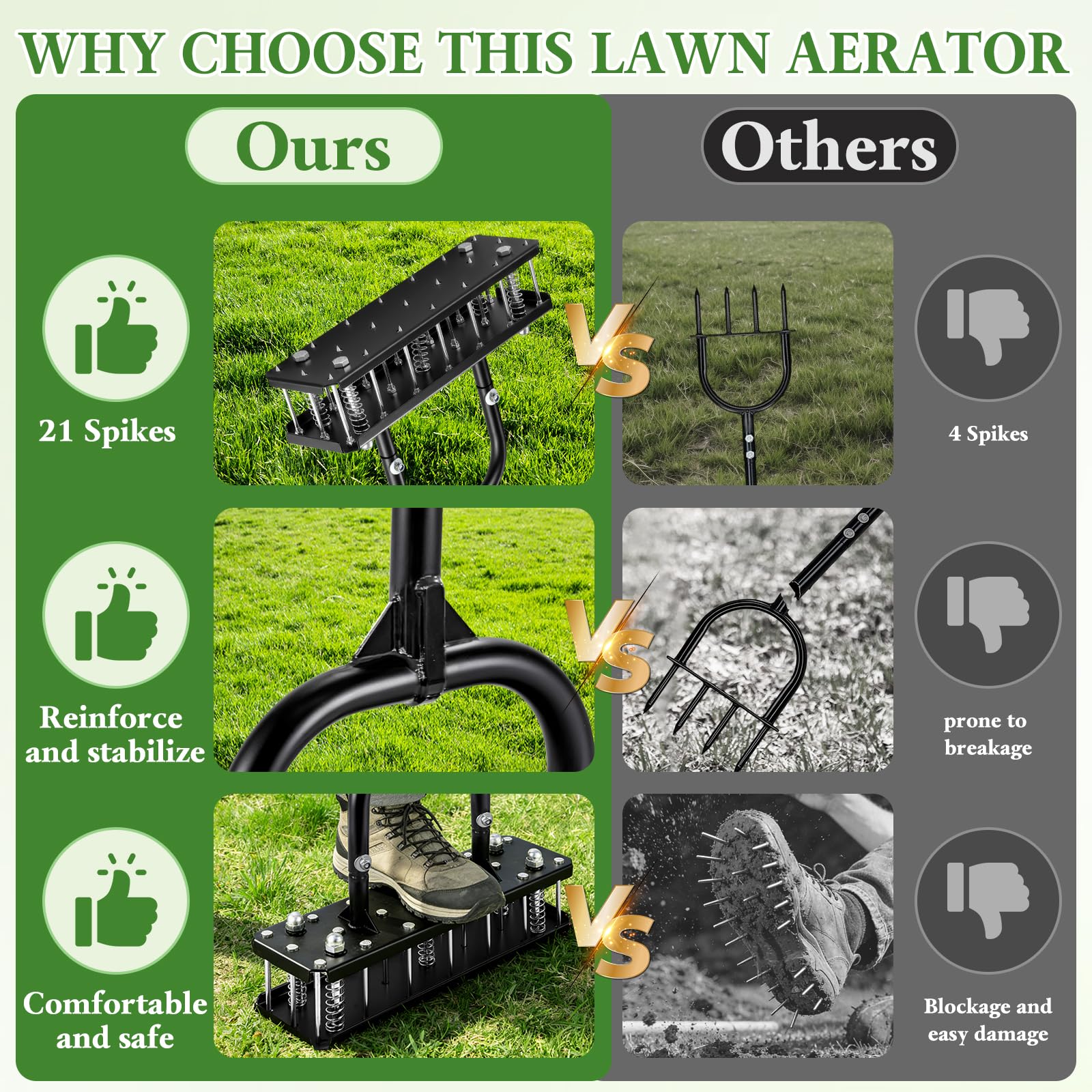 Myrvok durable metal body withstands tough soils and repeated use.