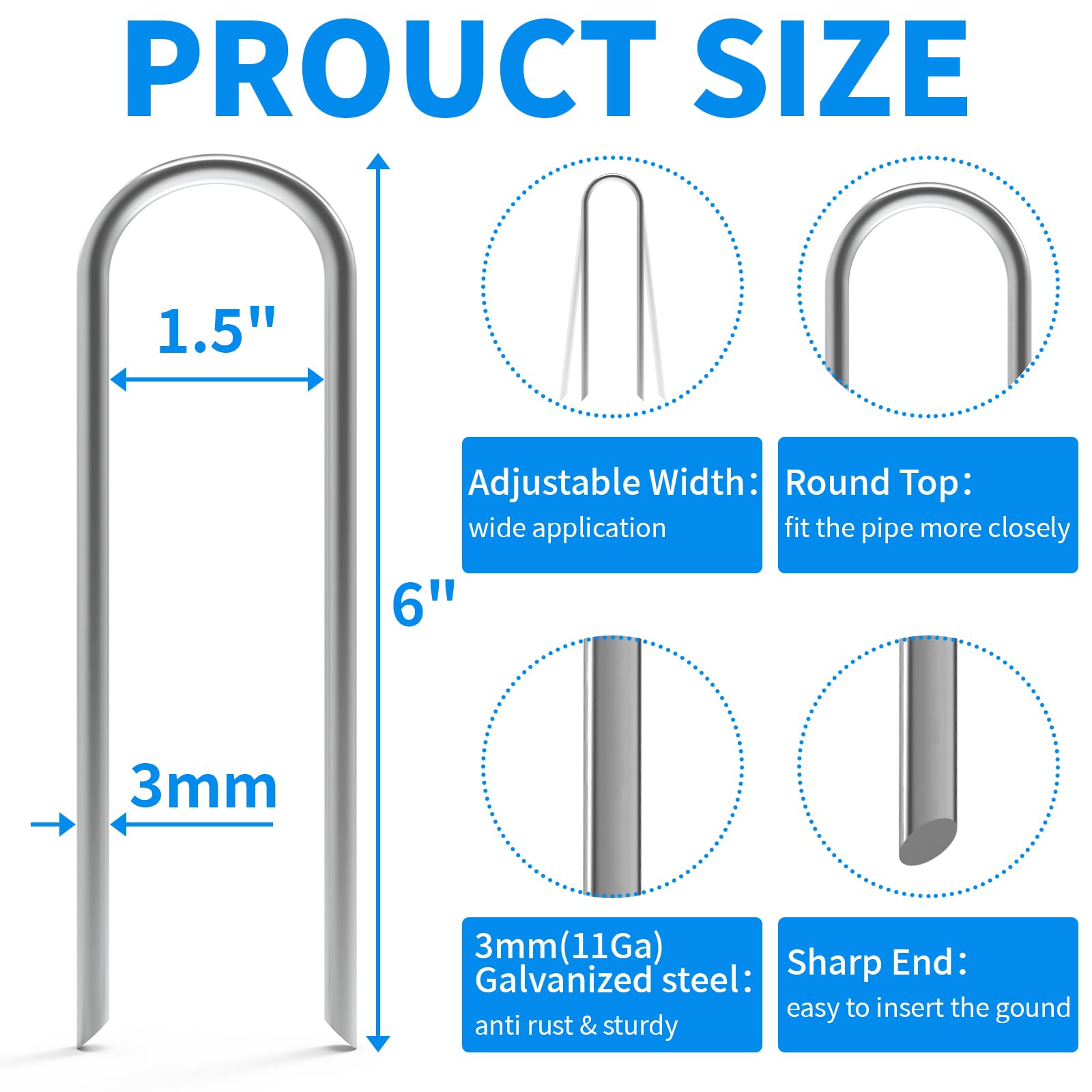 MySit 4-inch stake for potted plants keeping small plants upright and tidy.