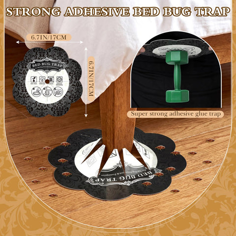 Mysora bed bug trap with DIY center hole fits any furniture leg.