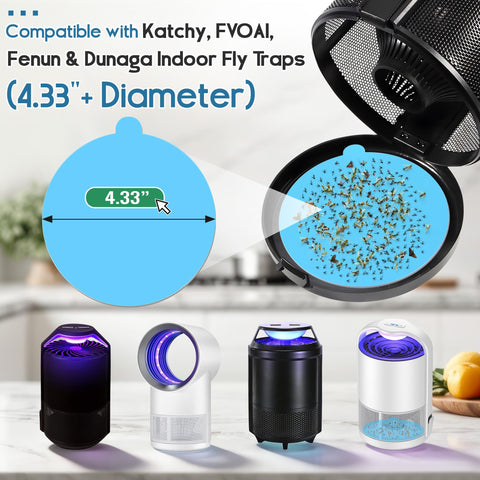 Katchy-compatible Mysora refill pad shows strong hold for mosquitoes and gnats.