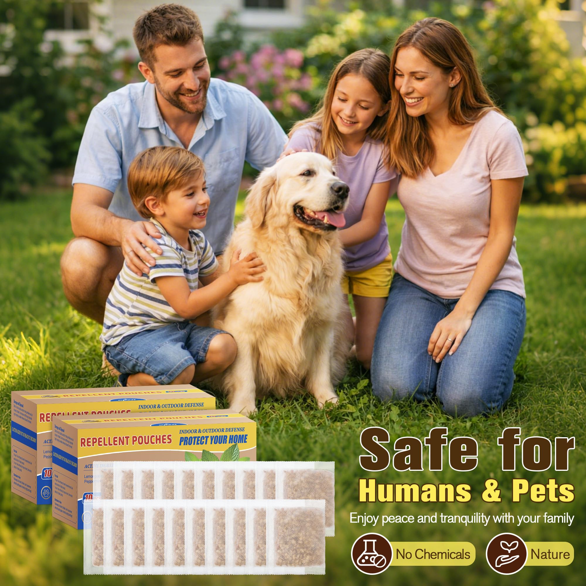 Mysora natural essential oils close-up highlighting humane scent deterrent.
