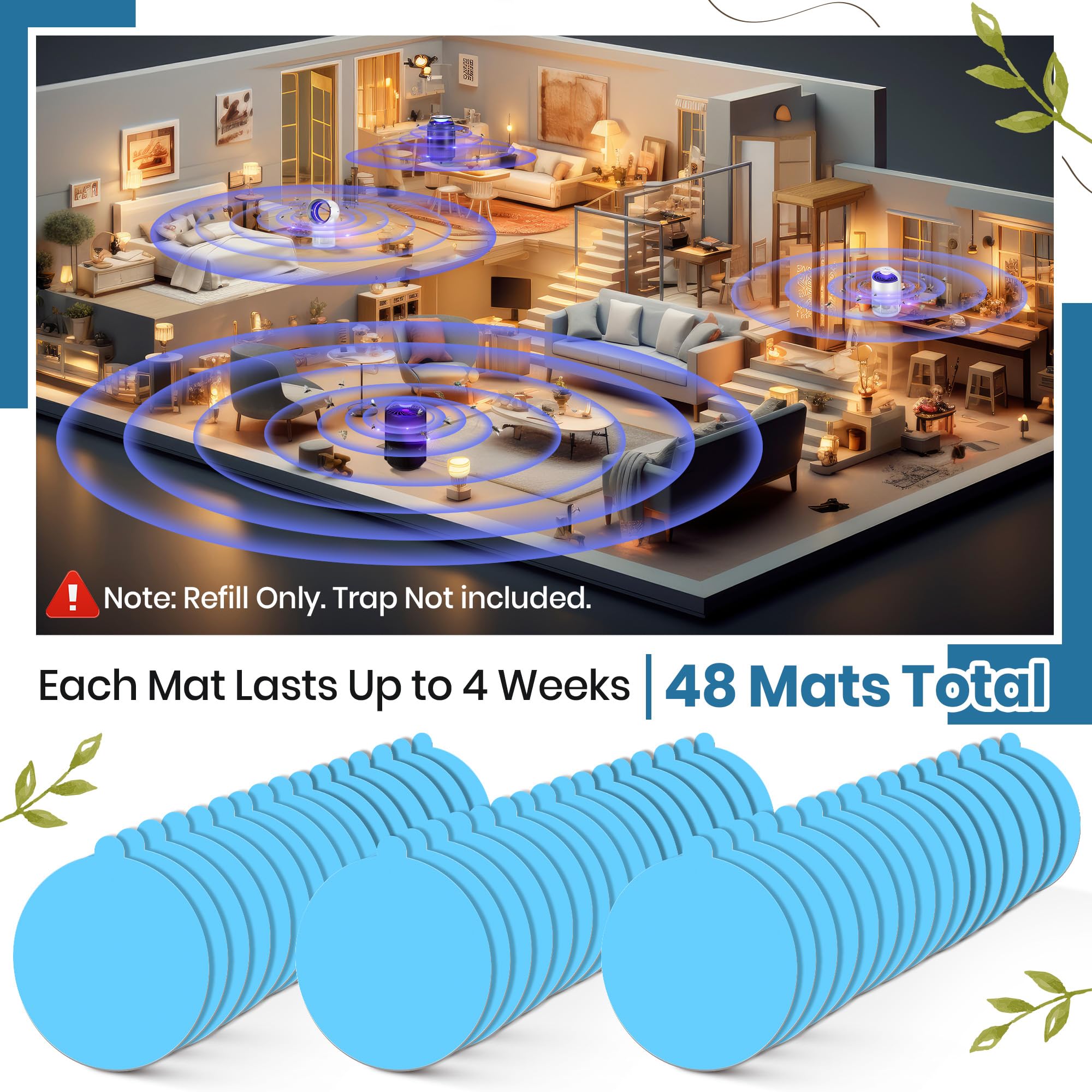 Odor-free, non-toxic design keeps walls and surfaces clean during seasonal pest activity.