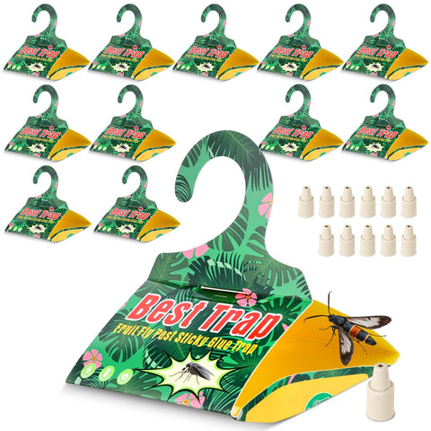 Mysora Peach Tree Borer Trap, triangular shape with lure, for orchard monitoring and pest management.