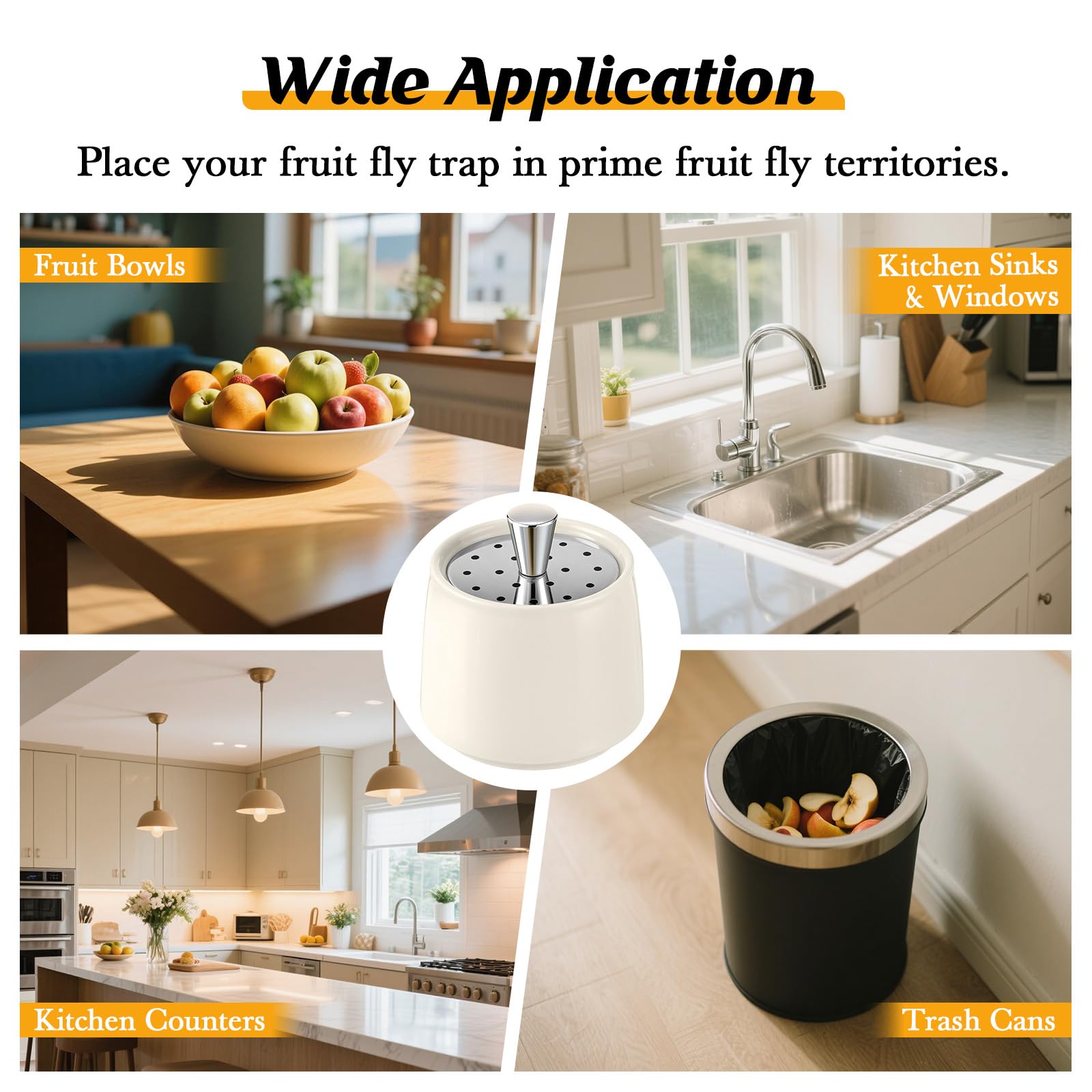 Mysora reusable design helps reduce waste while trapping flies.