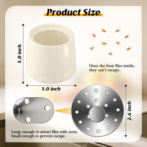 Mysora stainless steel lid close-up showing precise perforations for effective trapping.