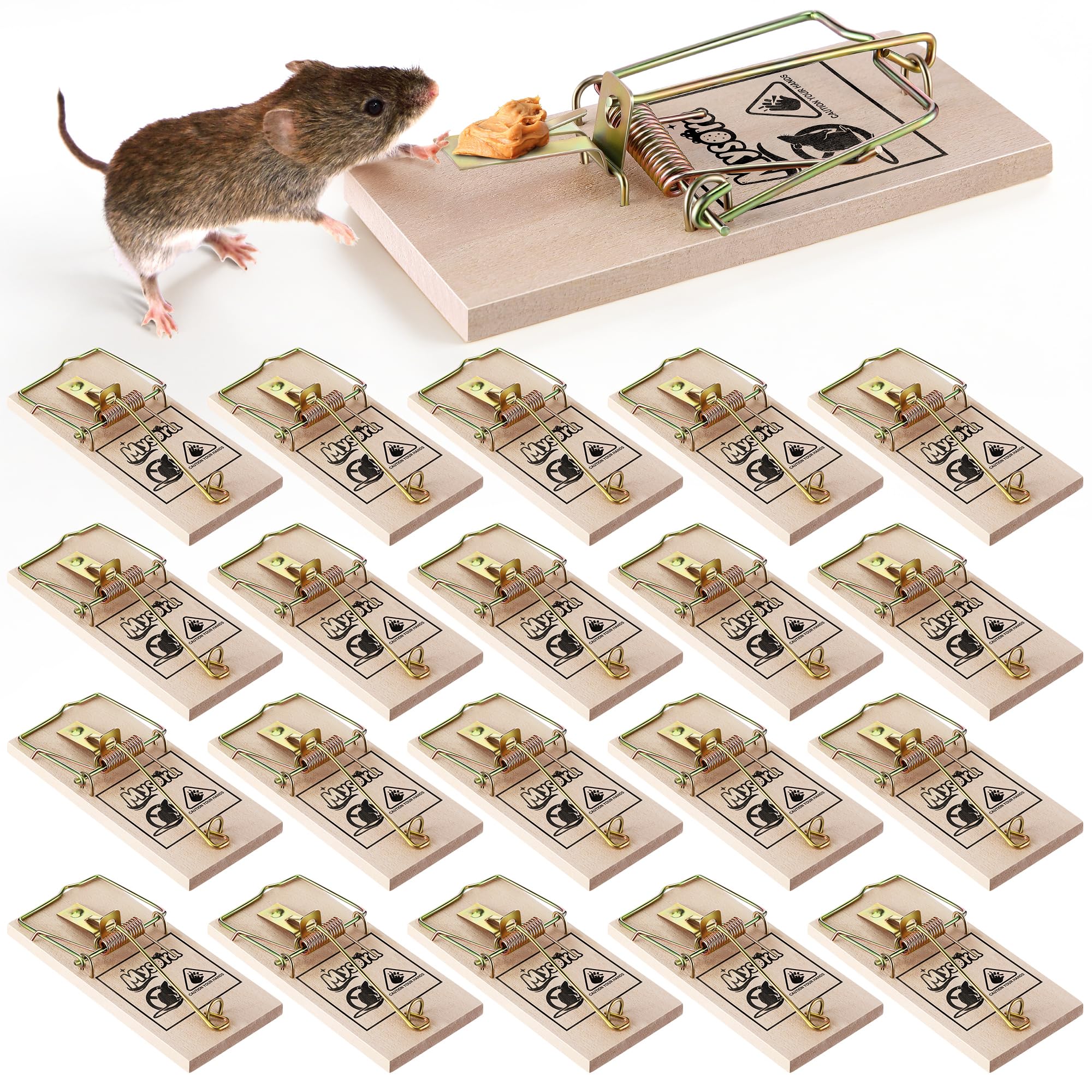 Mysora wooden trap with trigger-action captures small rodents quickly.
