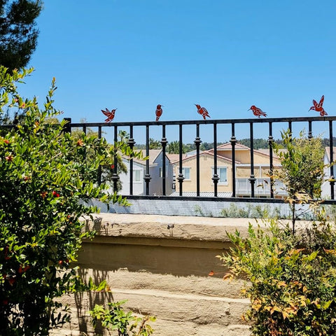 Myssac rustic birds on windowsill bring vintage style to entryways.